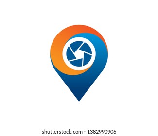 Photo Point Logo Template, Icon, Symbol