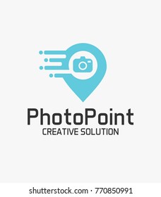 Photo Point , Navigation Location Map Logo Icon
