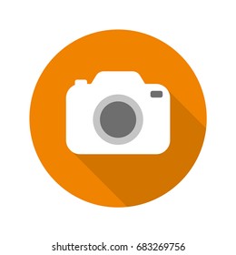 photo portfolio icon flat illustration camera vector flat illustration photo symbol  camera making pictures vector digital camera logo image snapshot icon flat banner icon site portfolio logo