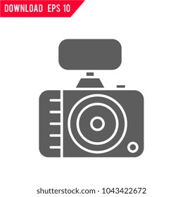 Photo presentation vector icon