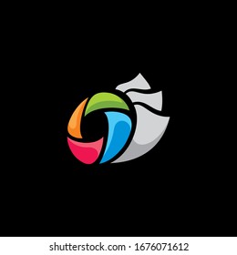 photo print logo icon vector