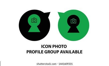Photo Profile Available Icon Vector for website or Platform social media