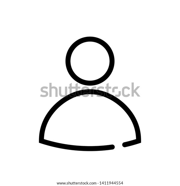 Photo Profile Icon Avatar Icon Stock Vector Royalty Free 1411944554