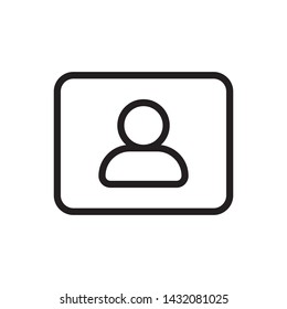 Photo, profile icon - Vector. Photo concept vector illustration.