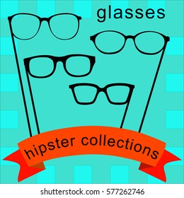 Photo props collections. Best accessories for party. Glasses Vector - stock vector	
