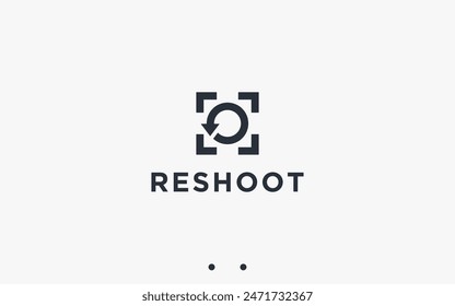 photo repeat logo design vector silhouette illustration