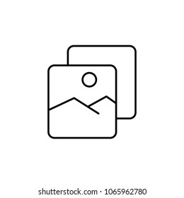 photo from rest icon. Element of simple icon for websites, web design, mobile app, info graphics. Thin line icon for website design and development, app development  on white background