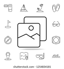 photo from rest icon. Element of simple icon for websites, web design, mobile app, info graphics. Thin line icon for website design and development, app development on white background