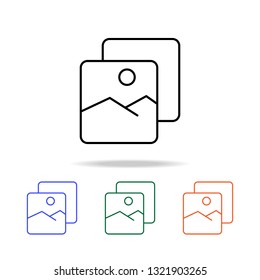 photo from rest icon. Elements of simple web icon in multi color. Premium quality graphic design icon. Simple icon for websites, web design, mobile app, info graphics