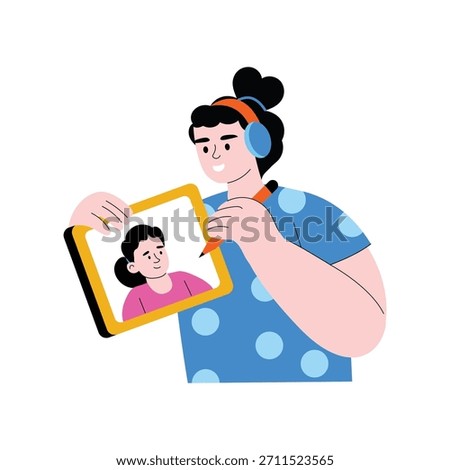 Photo Retouch Flat Vector Icon EPS 10 File