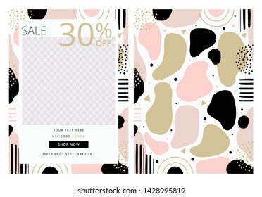 Photo Sale Card Template with Back Design