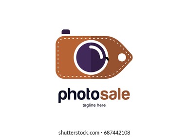 Photo Sale Label Logo Template Design Vector, Emblem, Design Concept, Creative Symbol, Icon