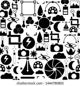 photo seamless pattern background icon.
