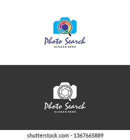 Photo Search Logo in vector