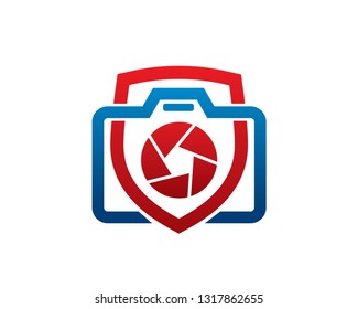 Photo Secure Logo Template, Icon, Symbol - Vector