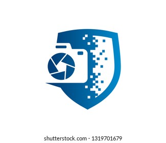 Photo Secure Logo Template, Icon, Symbol - Vector