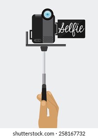 photo selfie design, vector illustration eps10 graphic 