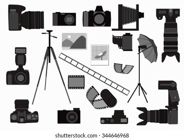 Photo set. Vector illustration.
