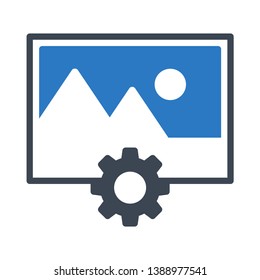 photo setting glyph double color