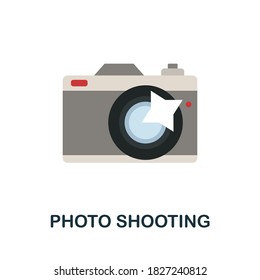 Photo Shooting icon. Simple element from blogging collection. Creative Photo Shooting icon for web design, templates, infographics and more