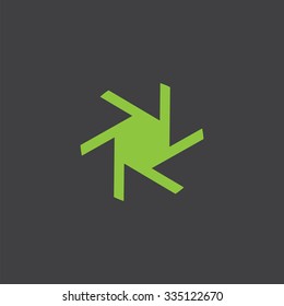 photo shutter cut identity template icon design element