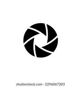 Photo Shutter logo template Colorful diaphragm icon Vector illustration art