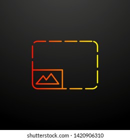 Photo size nolan icon. Elements of image set. Simple icon for websites, web design, mobile app, info graphics