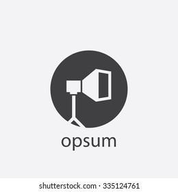 photo softbox cut identity template icon design element