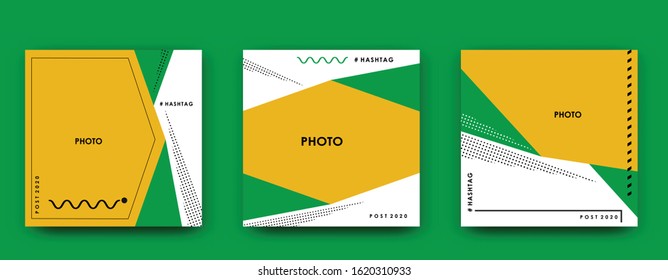 Photo square frame. Vector illustration