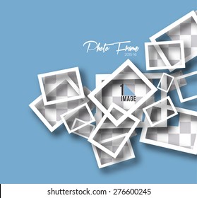 Photo square frame. Vector illustration