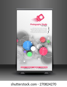 Photo Studio Business Roll Up Banner Design