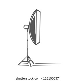 Photo studio element isolated on white background. Vector illustration