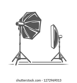 Photo studio element isolated on white background. Vector illustration