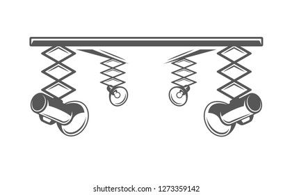 Photo studio element isolated on white background. Vector illustration