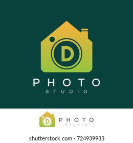 photo studio initial Letter D Logo design
