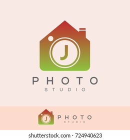 photo studio initial Letter J Logo design