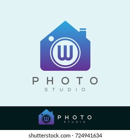 photo studio initial Letter W Logo design