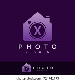 photo studio initial Letter X Logo design