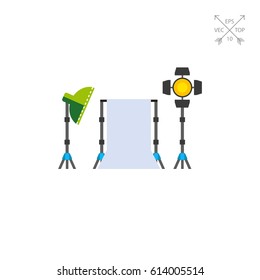 Photo Studio Kit Vector Icon