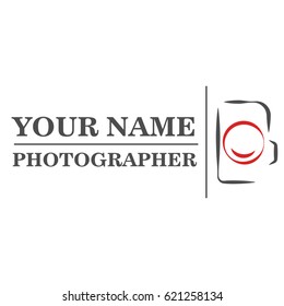 Photo studio logo design template
