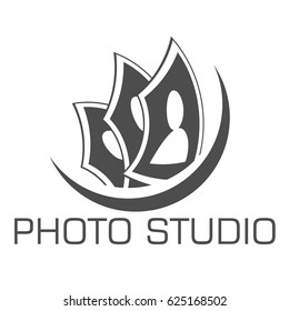 Photo studio logo design template