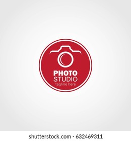 Photo Studio Logo Design Template. Vector Illustration