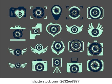 Photo Studio Logo Element Set