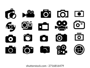 Photo Studio Logo Icon Set