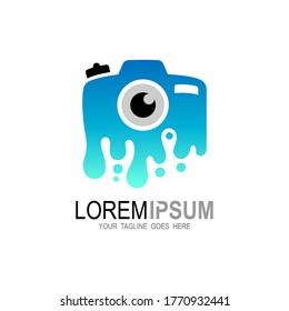Photo studio logo template design vector, Camera icon, Digital vision icons