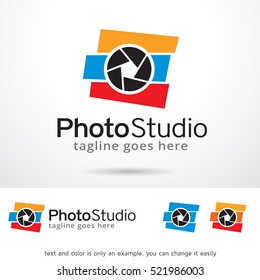 Photo Studio Logo Template Design Vector