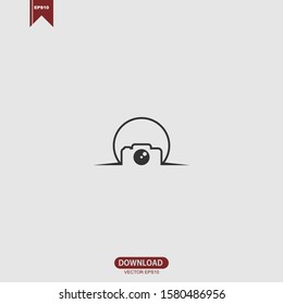 Photo studio logo template vector design