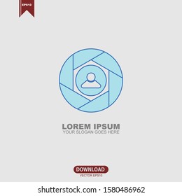 Photo studio logo template vector design