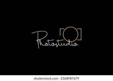 Logo des Fotostudios, Vektorsymbol