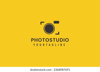 photo studio logo vector icon illustration